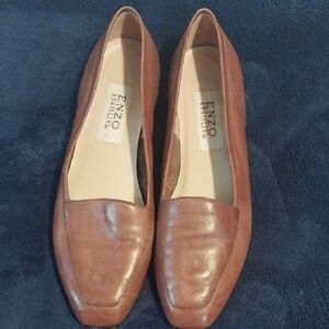 Enzo Angiolini Women's Tan Leather Flats